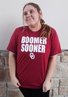 Nike Oklahoma Sooners Crimson Core Slogan Short Sleeve T Shirt