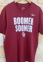 Nike Oklahoma Sooners Crimson Core Slogan Short Sleeve T Shirt