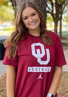 Nike Oklahoma Sooners Crimson Core Football Short Sleeve T Shirt