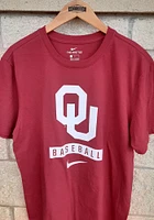 Nike Oklahoma Sooners Crimson Core Baseball Short Sleeve T Shirt