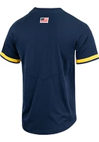 Nike Michigan Wolverines Mens Blue Replica Baseball Jersey