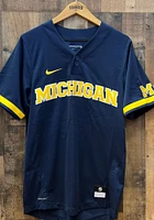 Nike Michigan Wolverines Mens Blue Replica Baseball Jersey