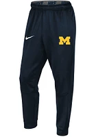 Nike Michigan Wolverines Mens Blue Therma Pants