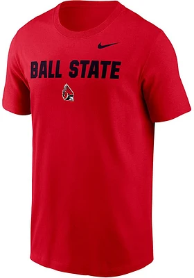 Nike Ball State Cardinals Core Short Sleeve T Shirt