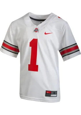 Nike Ohio State Buckeyes Youth White Replica Alt No 1 Football Jersey