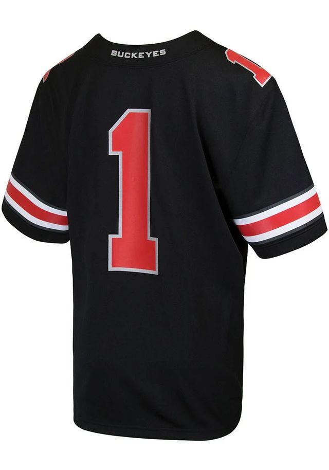 Nike Ohio State Buckeyes Boys Black Replica Alt 2 No 1 Football Jersey