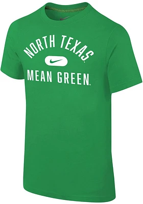 Nike North Texas Mean Green Youth Kelly Retro Team Name Short Sleeve T-Shirt