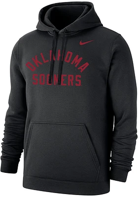 Nike Oklahoma Sooners Mens Black Arch Name Long Sleeve Hoodie