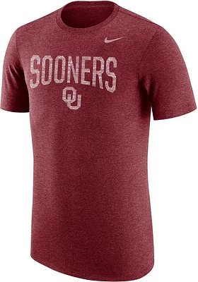 Nike Oklahoma Sooners Crimson Tri-Blend Premium Short Sleeve Fashion T Shirt