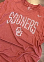 Nike Oklahoma Sooners Crimson Tri-Blend Premium Short Sleeve Fashion T Shirt