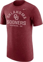 Nike Oklahoma Sooners Crimson Tri-Blend Graphic Short Sleeve Fashion T Shirt