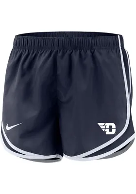 Nike Dayton Flyers Womens Navy Blue Tempo Shorts