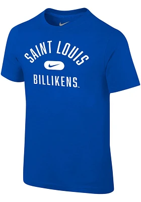 Nike Saint Louis Billikens Boys Blue Retro Team Name Short Sleeve T-Shirt