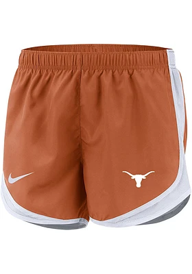 Nike Texas Longhorns Womens Burnt Orange Tempo Design Shorts