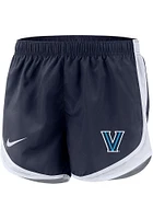 Nike Villanova Wildcats Womens Navy Blue Tempo Shorts