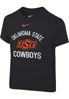 Nike Oklahoma State Cowboys Toddler Black Retro Team Name Short Sleeve T-Shirt