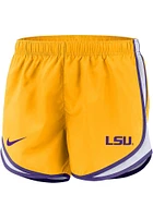 Nike LSU Tigers Womens Gold Tempo Shorts