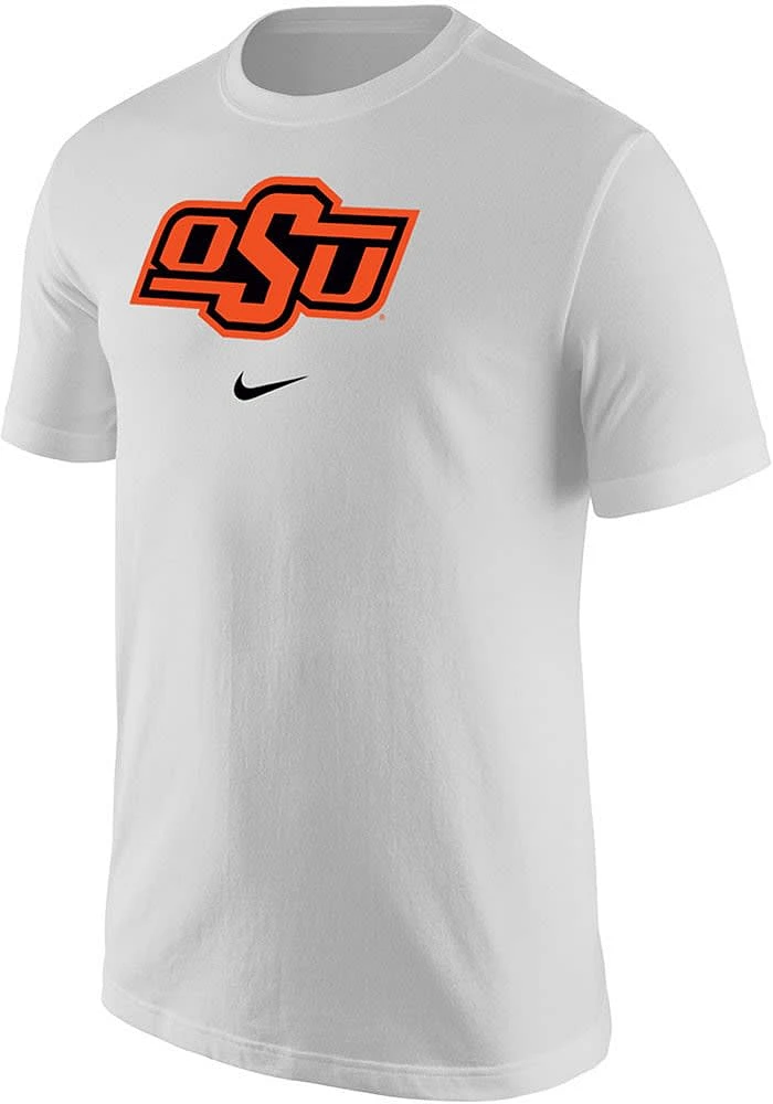 Nike Oklahoma State Cowboys White Primary Logo Short Sleeve T Shirt