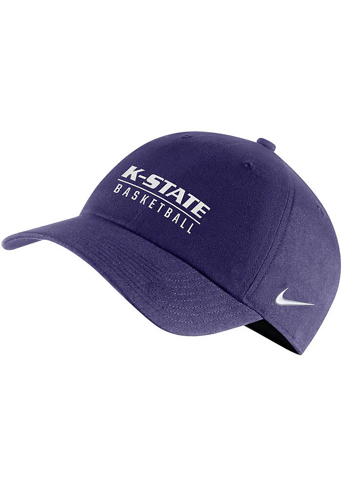Nike K-State Wildcats Basketball Campus Design Adjustable Hat - Purple