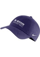 Nike K-State Wildcats Basketball Campus Design Adjustable Hat - Purple