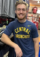 Nike Central Oklahoma Bronchos Navy Blue Core Short Sleeve T Shirt