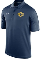 Nike Central Oklahoma Bronchos Mens Navy Blue Varsity Short Sleeve Polo