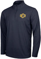 Nike Central Oklahoma Bronchos Mens Navy Blue Intensity Long Sleeve Qtr Zip Pullover