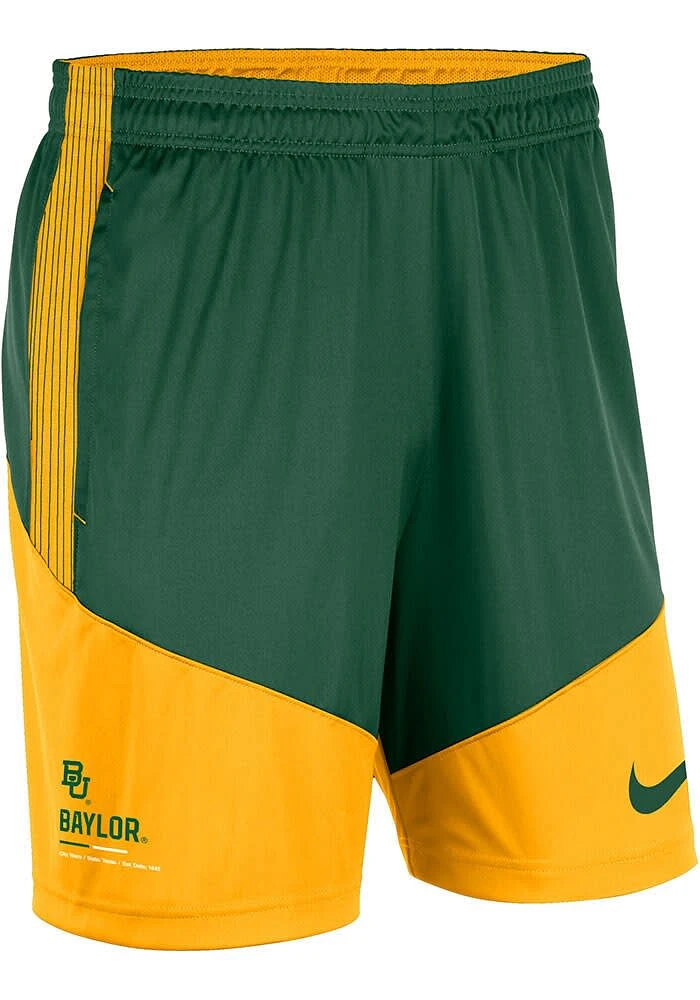 Nike Baylor Bears Mens Green DriFIT Knit Player Shorts