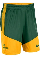 Nike Baylor Bears Mens Green DriFIT Knit Player Shorts
