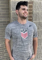 Nike USMNT Grey Crest Short Sleeve T Shirt