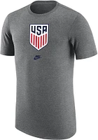 Nike USMNT Grey Crest Short Sleeve Fashion T Shirt