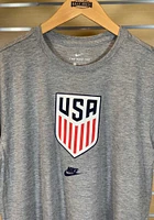 Nike USMNT Grey Crest Short Sleeve Fashion T Shirt