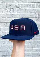 Nike Team USA Navy Blue Pro Mens Snapback Hat