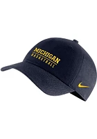 Nike Michigan Wolverines Basketball Campus Adjustable Hat - Blue