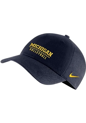 Nike Michigan Wolverines Volleyball Campus Adjustable Hat - Blue