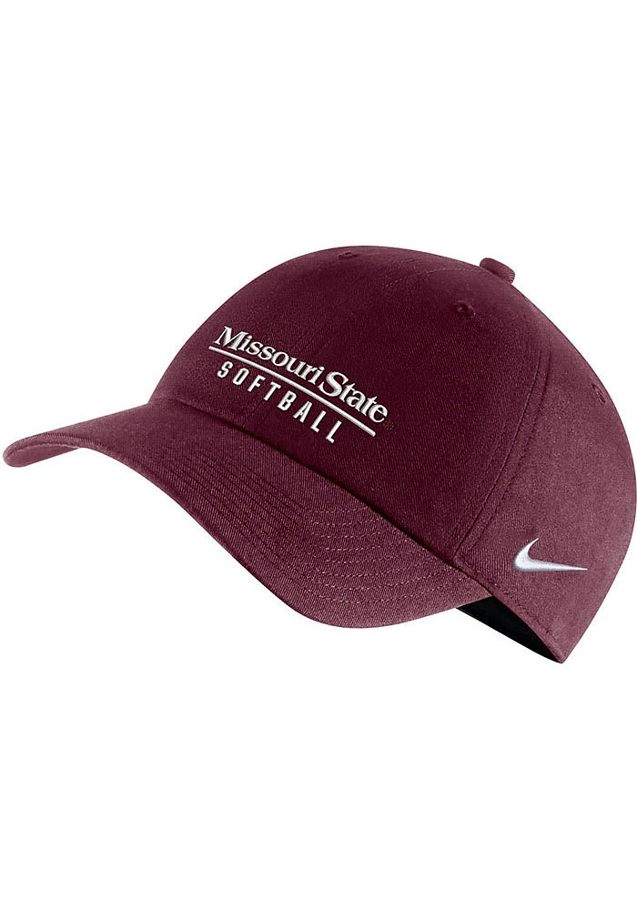 Nike Missouri State Bears Softball Campus Adjustable Hat - Maroon