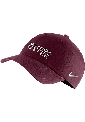 Nike Missouri State Bears Swim and Dive Campus Adjustable Hat - Maroon