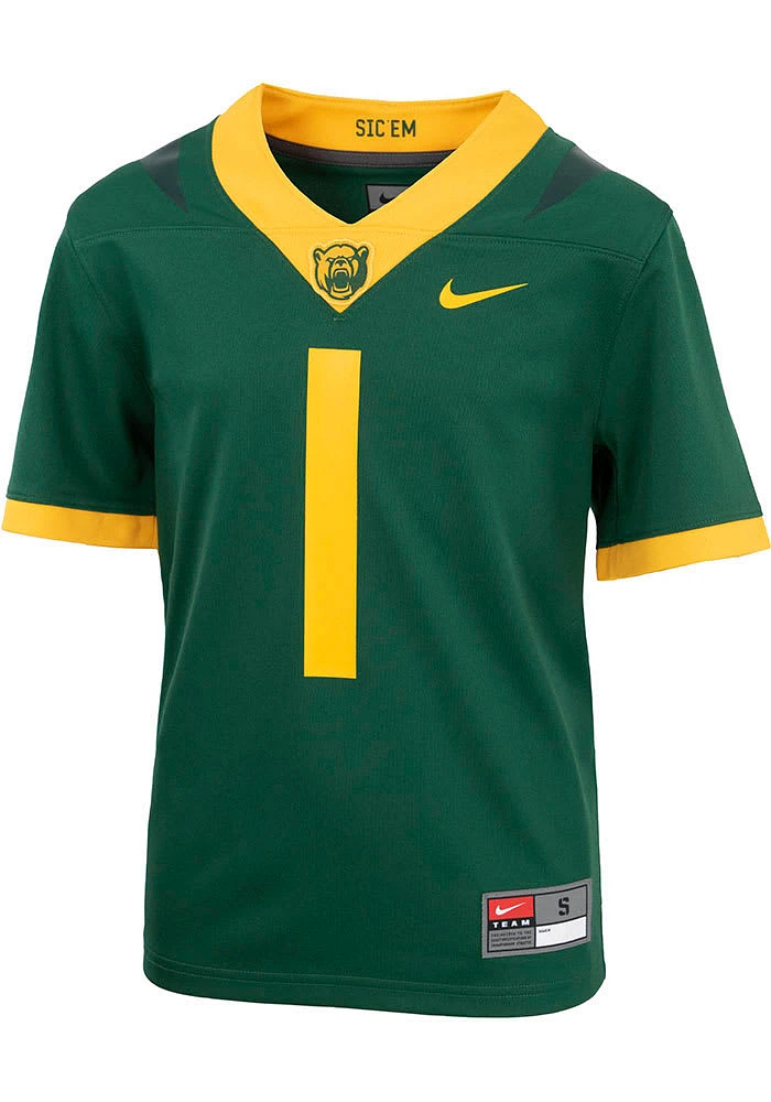 Nike Baylor Bears Youth Green Replica Graphic Football Jersey