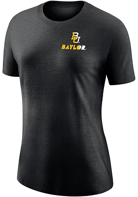 Nike Baylor Bears Womens Grey Triblend Short Sleeve T-Shirt