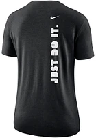 Nike Baylor Bears Womens Grey Triblend Short Sleeve T-Shirt