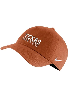 Nike Texas Longhorns Swim and Dive Campus Adjustable Hat - Burnt Orange