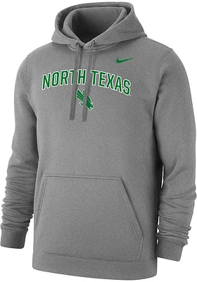 Nike North Texas Mean Green Mens Club Fleece Long Sleeve Hoodie