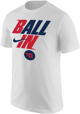 Nike Dayton Flyers White Ball Bench Short Sleeve T Shirt