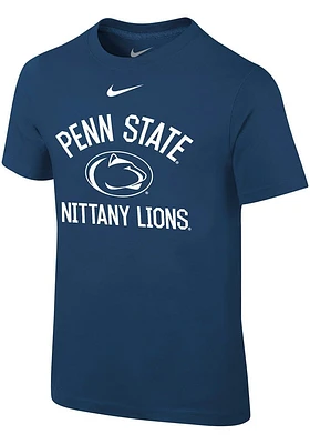 Nike Penn State Nittany Lions Boys Navy Blue No 1 Design Short Sleeve T-Shirt