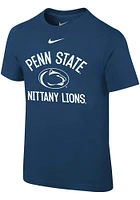 Nike Penn State Nittany Lions Boys Navy Blue No 1 Design Short Sleeve T-Shirt