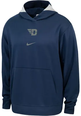 Nike Dayton Flyers Mens Navy Blue Spotlight Hood