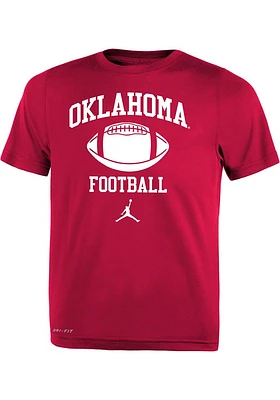 Nike Oklahoma Sooners Toddler Crimson Football No 1 JM Short Sleeve T-Shirt