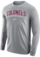 Nike Eastern Kentucky Colonels Charcoal Arch Team Name Long Sleeve T Shirt
