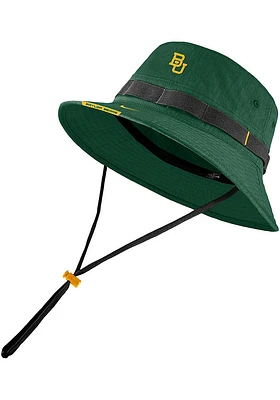 Nike Baylor Bears Green 2022 Sideline Boonie Mens Bucket Hat