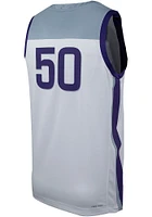 Nike K-State Wildcats White Replica Number 50 Jersey